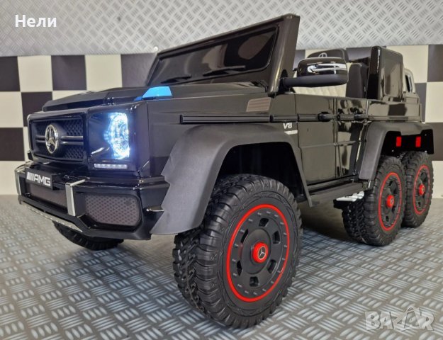 Акумулаторен джип Mercedes G 63 AMG 4x4 12V, снимка 5 - Детски велосипеди, триколки и коли - 43885883