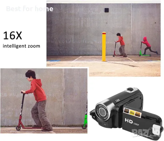 Видеокамера с цифрово увеличение Focket 16X, снимка 3 - Камери - 48371972