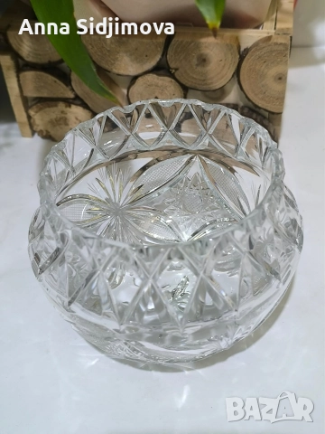 Фруктиера и бонбониера кристал Сливен , снимка 4 - Други - 52858770