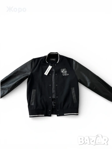 Karl Lagerfeld  Оригинално дизайнерско яке тип Varsity/Bomber – НОВО С ЕТИКЕТ – Размер M, снимка 10 - Якета - 53577173