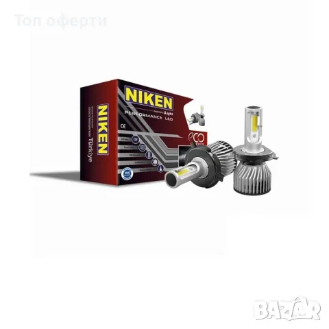 Диодни крушки NIKEN H4 ЕКО - 2бр/к-т с вентилатор за по-добро охлаждане