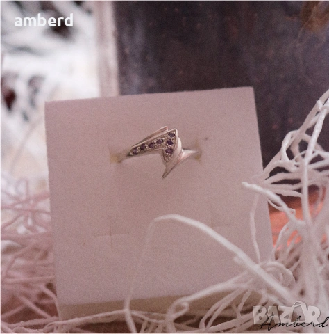 Сребърен пръстен - модел R033, снимка 6 - Пръстени - 53518273