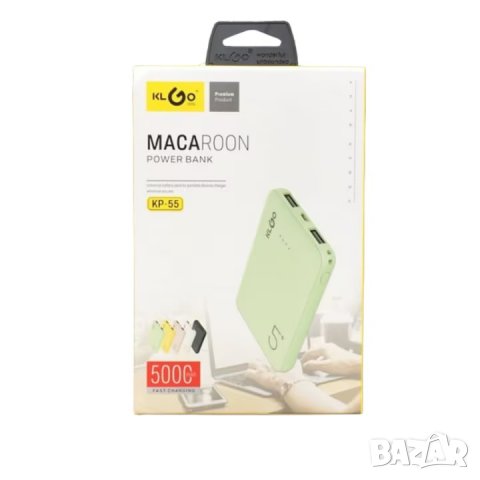 Πpeнocимa бaтepия Power Bank КLGО МАСАRООN 5000 mAh., снимка 1 - Външни батерии - 39464965