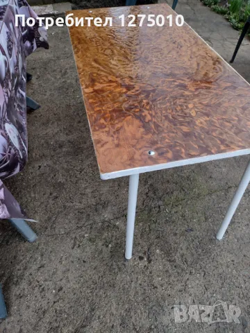 Маса със метална конструкция , снимка 5 - Маси - 49744301