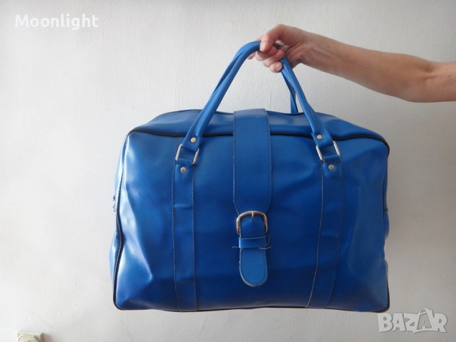 Антики - 2 големи ретро кожени сака / пътни чанти винтидж, снимка 10 - Сакове - 53232729