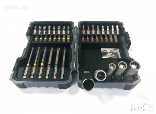 Bosch накрайници, битове, вложки и държачи 43 части, Германия, снимка 6 - Други инструменти - 32875634