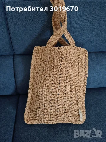 плетена пазарска чанта, снимка 2 - Чанти - 48784899