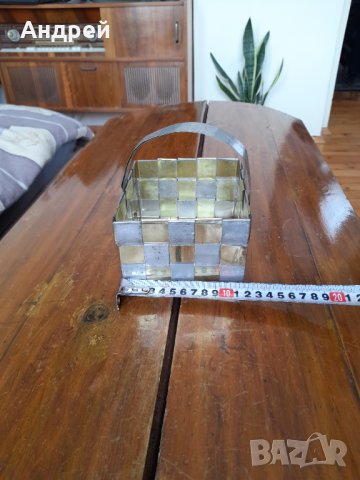 Стара метална кошница, снимка 3 - Други ценни предмети - 32344891