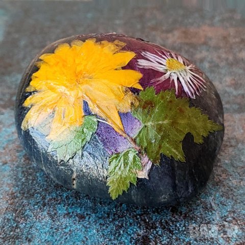 Преспапиета -- хербарии върху камъни, снимка 13 - Други - 43854706