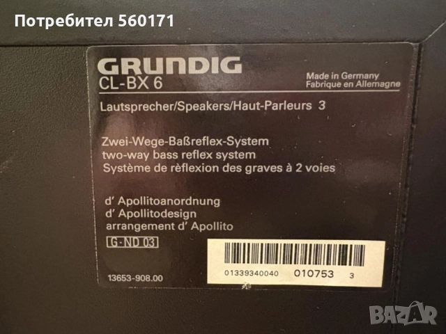  Grundig CL-BX 6, снимка 4 - Тонколони - 52894004