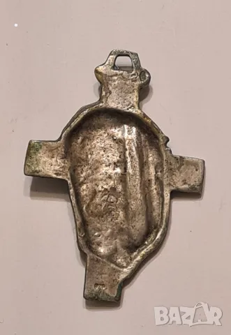 Сребърно Разпятие, снимка 2 - Антикварни и старинни предмети - 48830941