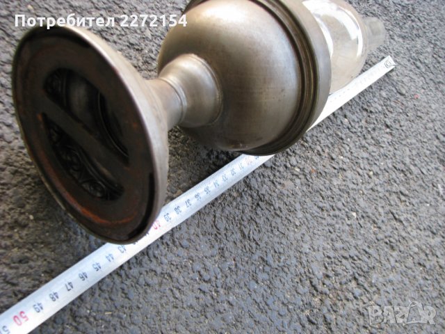 Стара газена лампа, снимка 7 - Антикварни и старинни предмети - 28610433