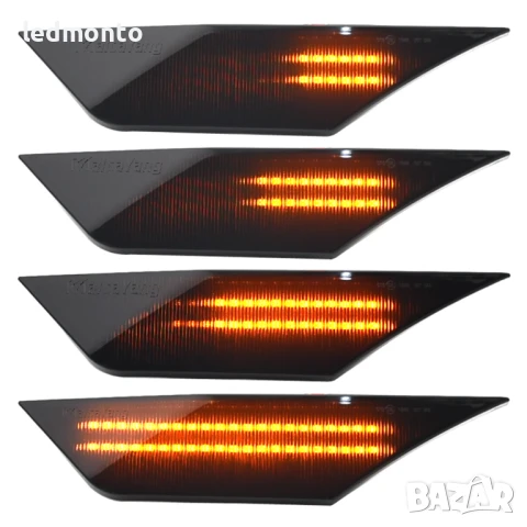 Динамични LED мигачи за калници Honda Civic 10th Gen 2016–2021 – Опушени, снимка 6 - Части - 50647655
