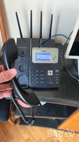 Yealink SIP-T23G VoIP/SIP телефон (отлично състояние), снимка 2 - Стационарни телефони и факсове - 50996199