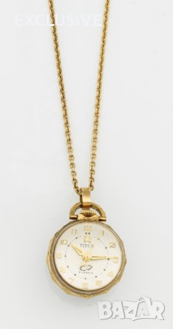 Швейцарски часовник Titus автоматик , с златна верижка 18к Договаряне!, снимка 2 - Дамски - 43152083