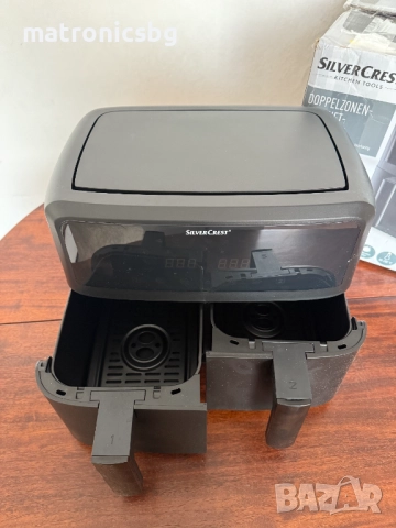 двоен Air Fryer Silver Crest, снимка 2 - Фритюрници - 52043700