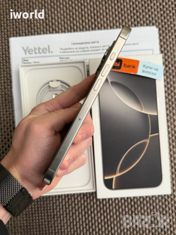 НОВ‼️ Гаранция‼️ iPhone 16 PRO MAX ⚠️Лизинг от 78лв/м ⚠️ 256 Natural titanium, снимка 6 - Apple iPhone - 52576021