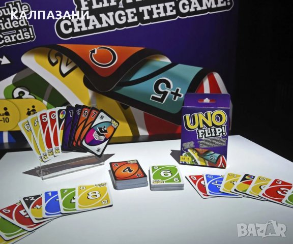 Карти за игра Uno Flip GDR44 - на български език , снимка 4 - Игри и пъзели - 32654038