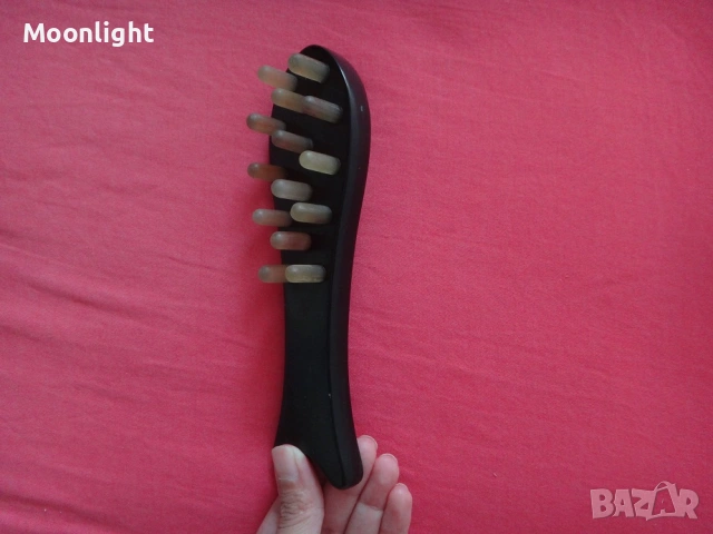 Нова интересна четка за коса и скалп, за разресване, масаж и акупунктура, снимка 3 - Аксесоари за коса - 53122776