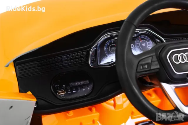 Audi Q8 12V – Детски акумулаторен джип, Жълт, EVA гуми, снимка 12 - Детски велосипеди, триколки и коли - 50423440
