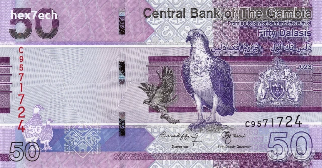 ❤️ ⭐ Гамбия 2023 50 даласи UNC нова ⭐ ❤️, снимка 2 - Нумизматика и бонистика - 50531784