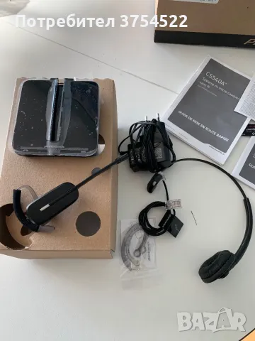 Професионална безжична слушалка Plantronics CS540 Wireless, снимка 5 - Bluetooth слушалки - 48008828