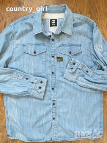 g-star usn rhine shirt - страхотна мъжка риза, снимка 4 - Ризи - 27110532