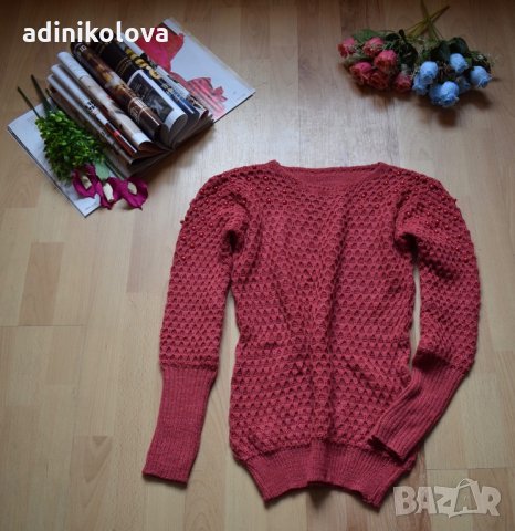 Пуловер с перли, снимка 1 - Блузи с дълъг ръкав и пуловери - 27284630