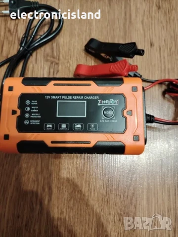12V 6A Умно Smart Смарт интелигентно пулс зарядно за кола / мотор / автомобил, снимка 2 - Аксесоари и консумативи - 50728590