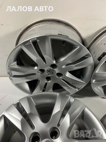 Алуминиеви джанти с датчици Пежо Peugeot 17 цола 9685737280 7j ET29 4x108 ц.о. 65, снимка 3 - Гуми и джанти - 52365870