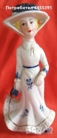 Скулптура елегантна дама на разходка, снимка 2 - Други ценни предмети - 50853167