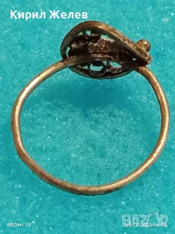Старинен ажурен сребърен пръстен градско ретро бижу 52437, снимка 6 - Пръстени - 52640572