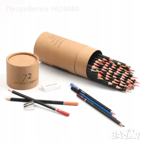 72 Уникални Нюанса Моливи за Рисуване с Мека Графитна Основа 4813, снимка 5 - Ученически пособия, канцеларски материали - 53360068