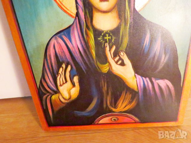 Стара православна икона на Света Петка  - Света Петка е покровителка на брака и плодовитостта църква, снимка 5 - Икони - 36906417