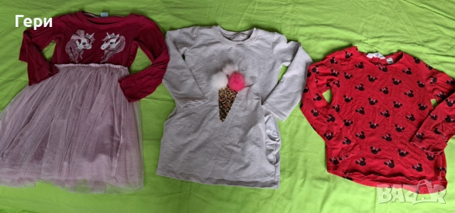 Рокли с дълъг ръкав р-р 116 всичко за 10 лв., снимка 3 - Детски рокли и поли - 52292258