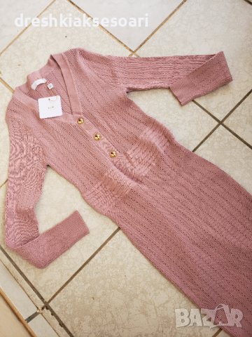 Зимна плетена Туника рокля, снимка 1