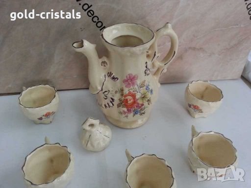  сервиз за кафе  чашки и кана   , снимка 2 - Антикварни и старинни предмети - 28613232