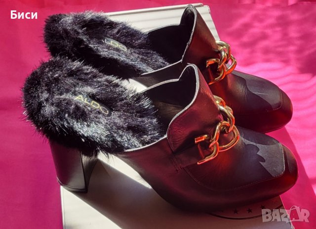 Маркови пролетни/есенни чехли Aldo,естествена кожа, снимка 12 - Дамски обувки на ток - 40117977