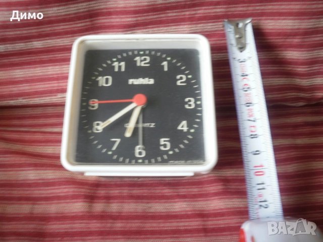 часовник с будилник Ruhla - от бившата GDR- работи, снимка 2 - Други - 52227138