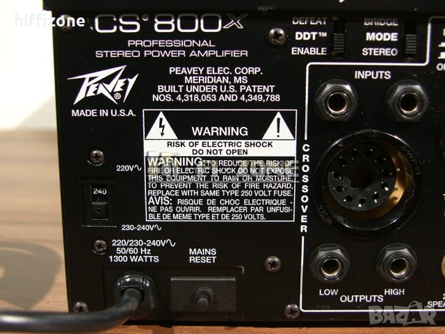  Стъпало Peavey cs-800x , снимка 11 - Ресийвъри, усилватели, смесителни пултове - 43377118