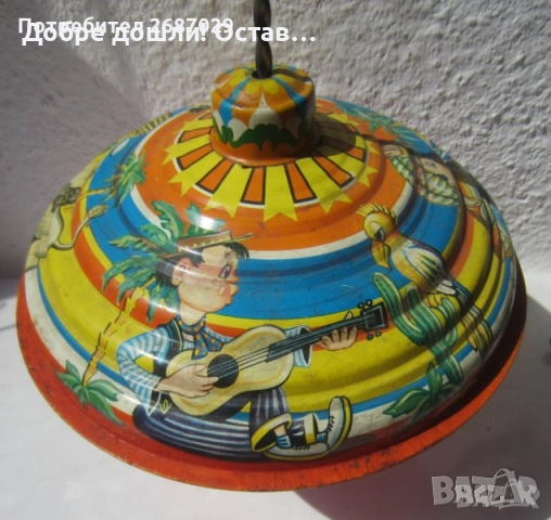 Стари пумпали:  Руски ламаринен пумпал, Антика, детска играчка със светлини, играчки за колекция, снимка 11 - Колекции - 28945448