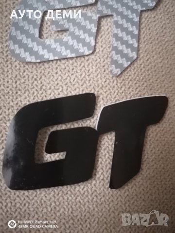 Различен цвят карбон стикер лепенка с надпис GT за кола автомобил джип ван бус, снимка 14 - Аксесоари и консумативи - 33060102