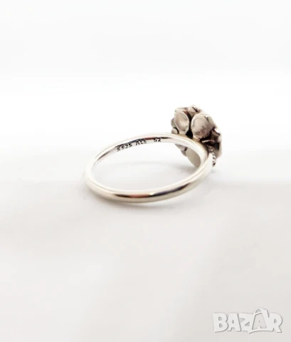 Пръстен Pandora магнолия, снимка 3 - Пръстени - 51022703