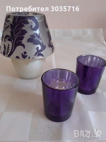 Декорация лилаво: Комплекти декор за свещи/Калъфки за възглавници НОВИ с отстъпка 