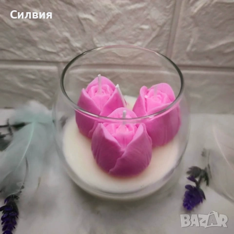 Восъчни букети , снимка 8 - Декорация за дома - 53353999