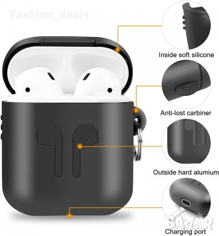Нов Защитен Метален калъф за корпуса кутия на слушалки Apple Airpods 1 и 2, снимка 6 - Други - 33615762