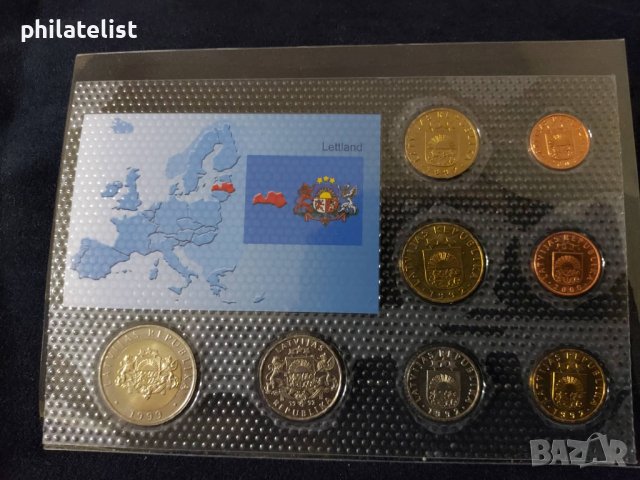 Комплектен сет - Латвия , снимка 2 - Нумизматика и бонистика - 37411528