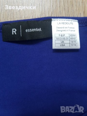 Рокля LA REDOUTE L/XL с дантела в кралско синьо, снимка 3 - Рокли - 28109204