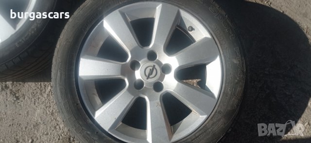 Алуминиеви джанти с гуми  215/55/17 Opel Vectra C 3.0 V6 CDTI, 177 к.с, снимка 4 - Гуми и джанти - 35533133