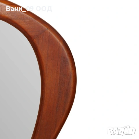 Голямо огледало с дървена рамка с неправилна форма, снимка 3 - Огледала - 53439439